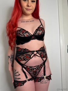 This lingerie set on me ugh it compliments my body so well don t you