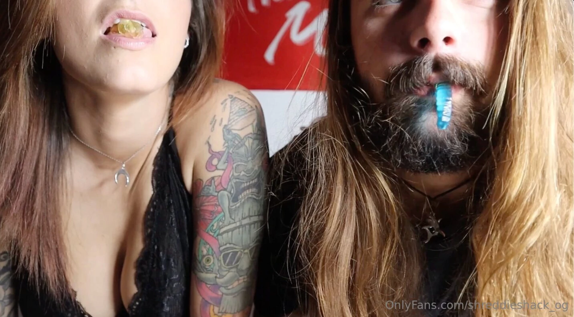 Couple gummy worm vore enjoy us eating gummy worms 