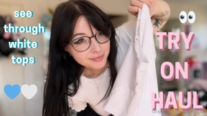 Trying out two sexy transparent white shirts what s your fav from my
