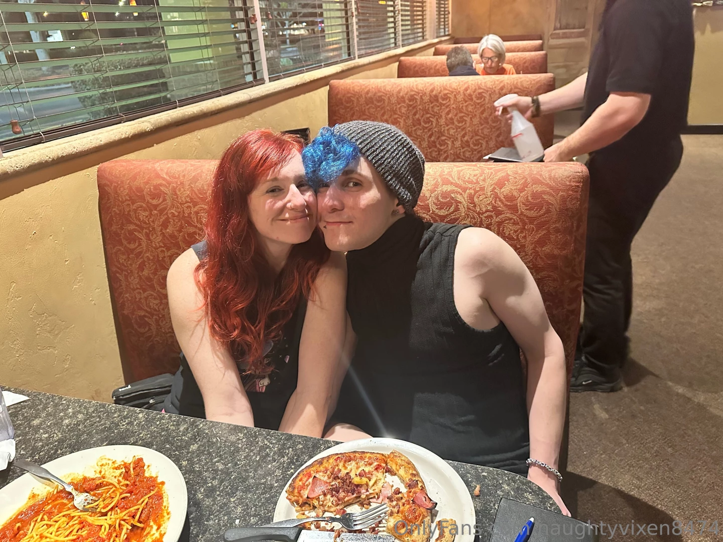 My two favorite things spaghetti and the boy 