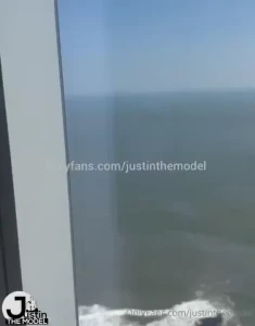 Jerking off in front a beautiful view just makes me cum even harder part 1