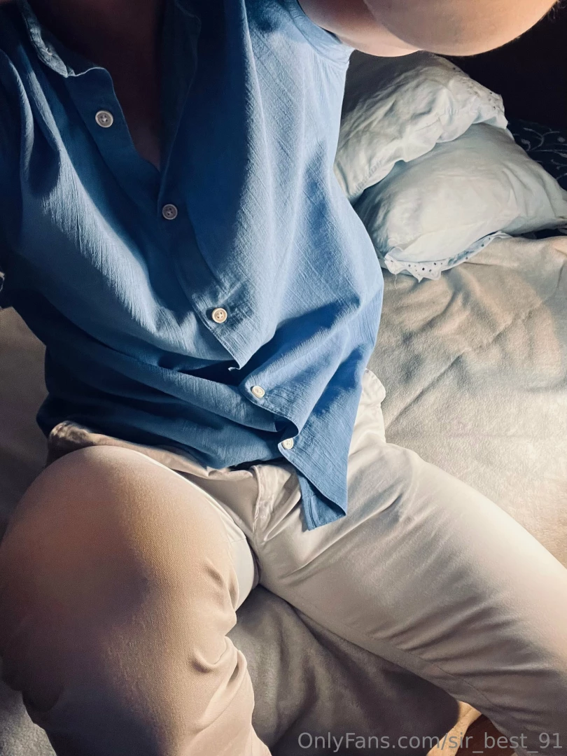 Blue sexy shirt white sexy pants part 2 