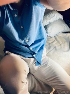 Blue sexy shirt white sexy pants part 3