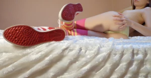 Only wearing my beloved overknee socks and sneakers for you part 24