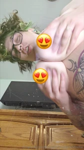 You ever want to shrink down and watch a busty pregnant girl