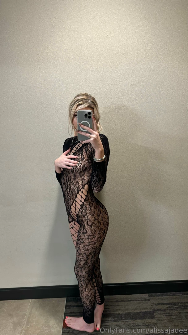 I tried on three of my favorite fishnet bodysuits and took tons of 