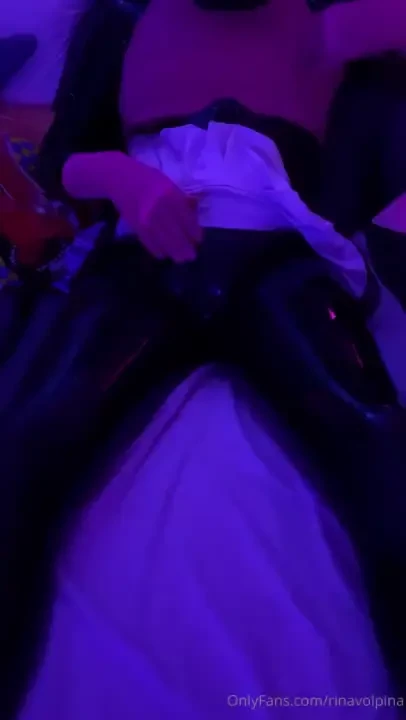 Cyberpunk edging after her work is done a drone enforcement officer 
