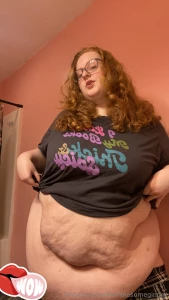 Look at how big my belly is getting it s becoming more of a b