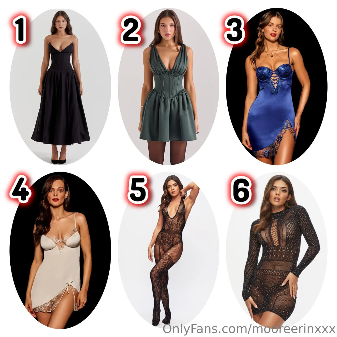 Tomorrow i m shooting in all these different outfits - which one s 