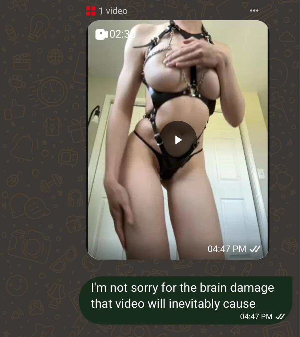 I changed outfits and things are getting spicy for my obedient 