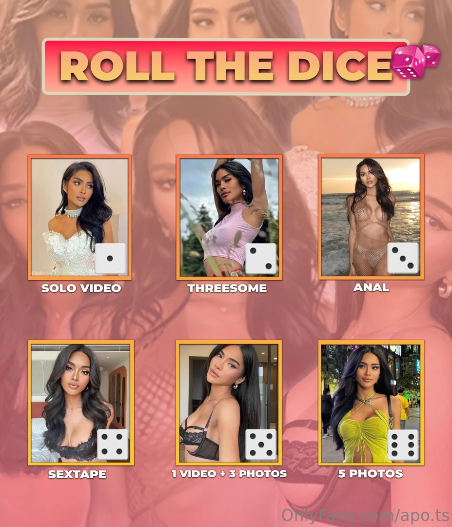 apo-ts - Here you go babe the roll the dice game some brandnew content to be 