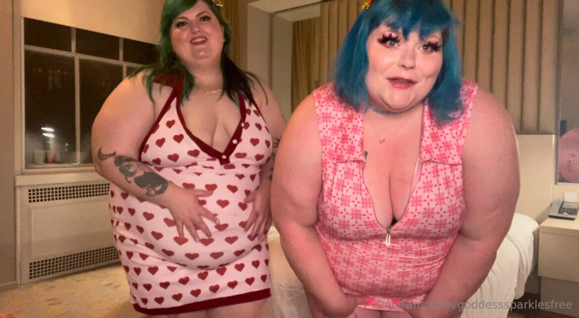 The 4-minute film shows two ssbbw besties who mock and humiliate a man 
