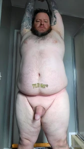 Gotta stretch in the morning and end it with a big flex