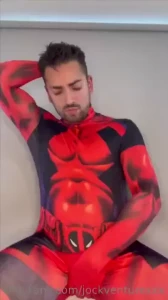 Superhero turned super verbal watch as i stroke my super cock at super