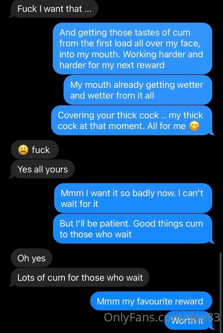 Patiently waiting for my next reward love being covered and working part 1 