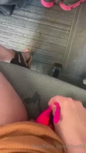 I have a remote controlled lush vibrator look how wet it made me while