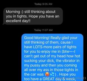 Let s just say he really liked the tights i was wearing under my skirt