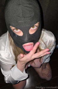 Even with the mask on still love to get every drop that was left on my