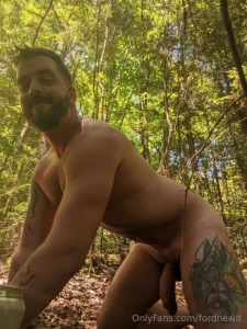 I love stripping in nature