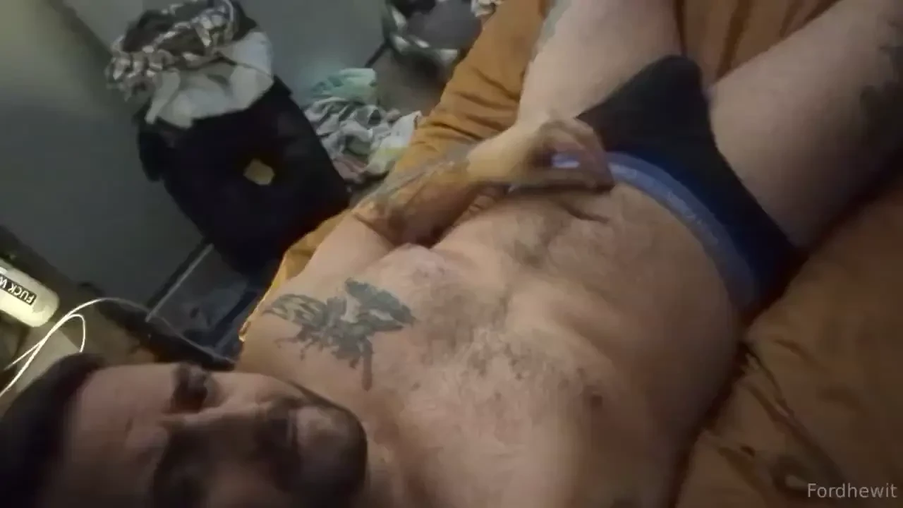 Pulling my fuck stick out and jerking it 