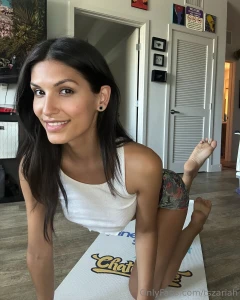 About to start stretching wanna help me warm up