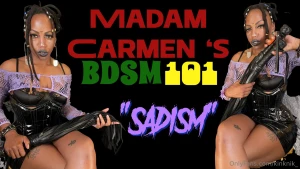 Happy sunday madam carmen just dropped a new video on her youtube