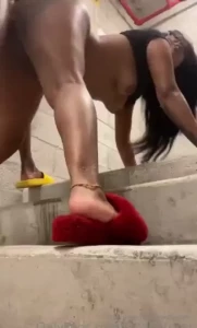 Sneaking to fuck my neighbors man and he made me squirt sent him back