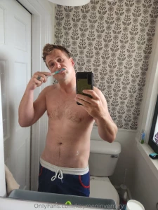 Remember to brush your teeth and watch your face