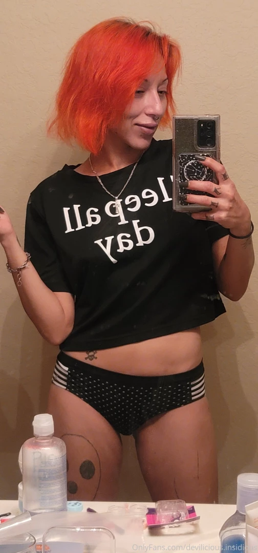 Okay so i do sleep all day lol jk or am i i dyed my hair orange well part 4 