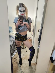 Hope ya ll don t mind me being dressed as the joker for tonight s