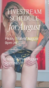 Mark your calendars part 1