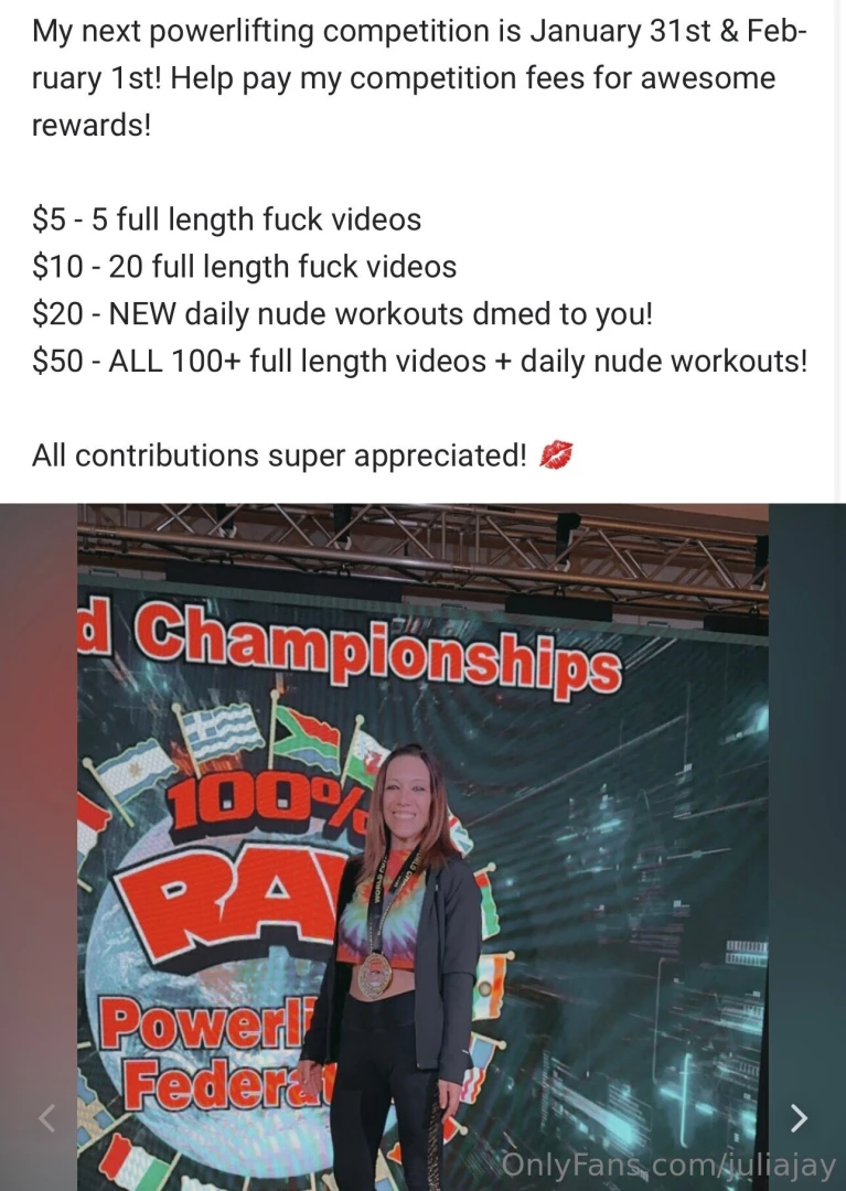 New campaign up on my free page now go to livejj now for more info 