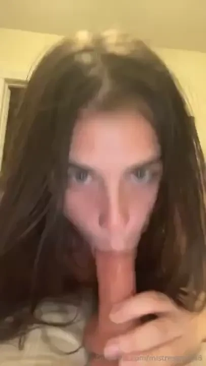 Come watch your naughty girl gag and drool all over her dildo part 6 