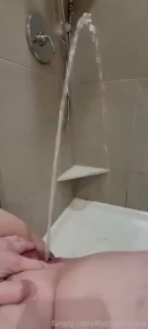 My piss fountain introduced itself with a little fart i couldn t help