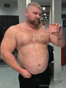Another of my chonk eras around 310lbs - trimmed my body hair way down part 2