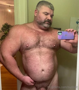 Another of my chonk eras around 310lbs - trimmed my body hair way down part 1