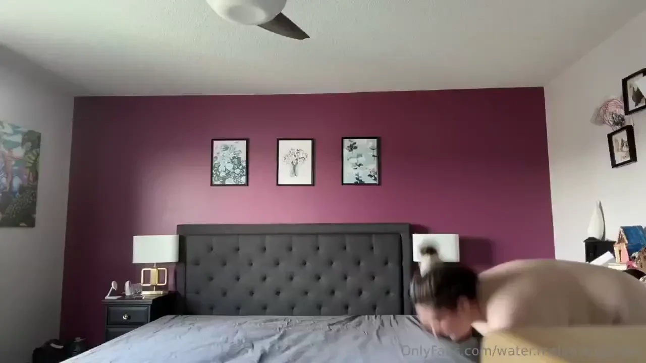 Changing the sheets in preparation for our live b g show after the 