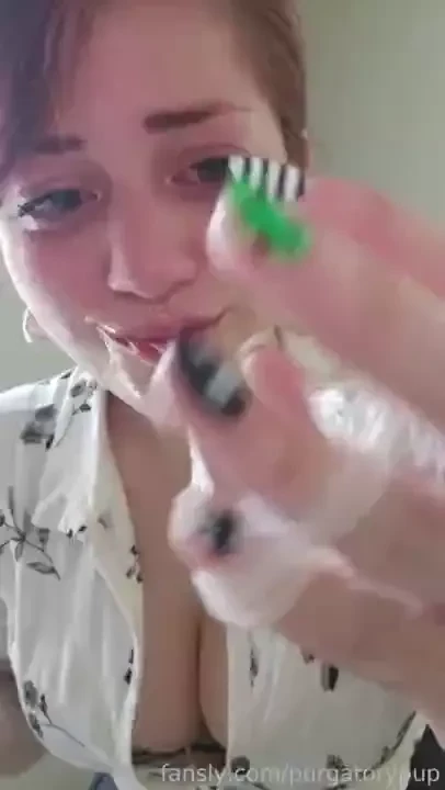 You guys i think my secret slut talent is blowing throat bubbles messy 