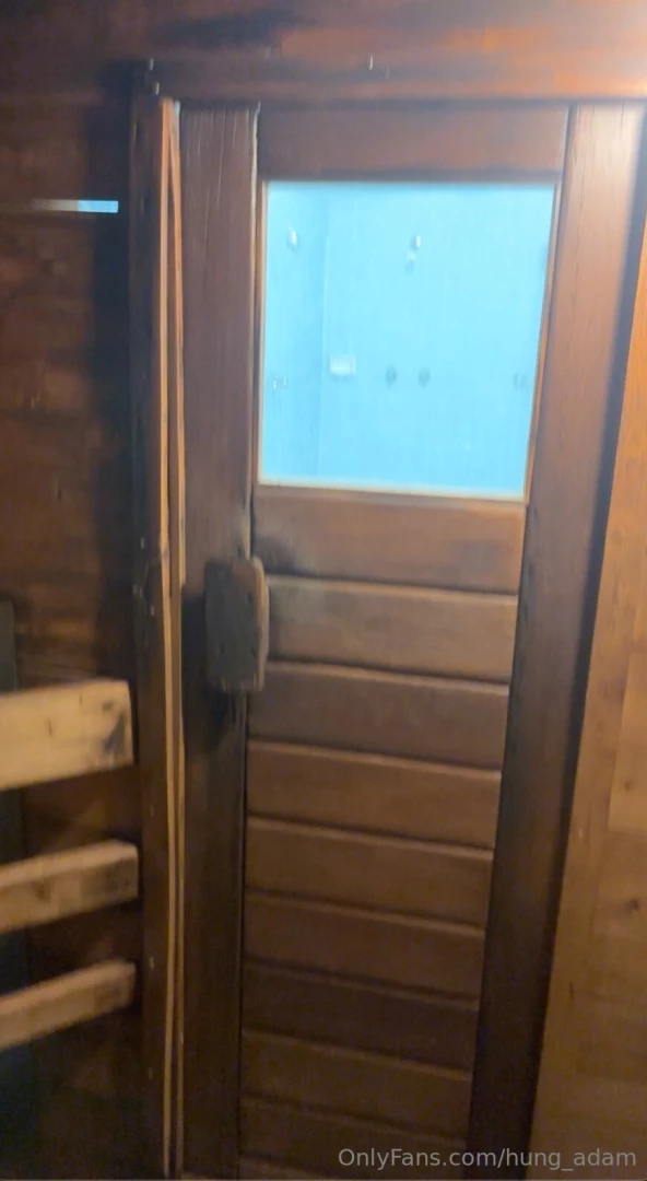 Here are 4 videos of my jerk off session in the gym sauna you can hear 