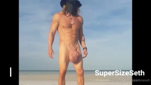 Weather is warm naked calisthenics time on a small island paradise