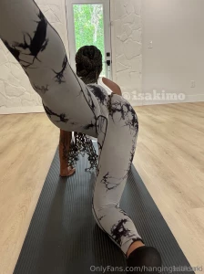 Could we stretch together during a yoga session don t forget to spot