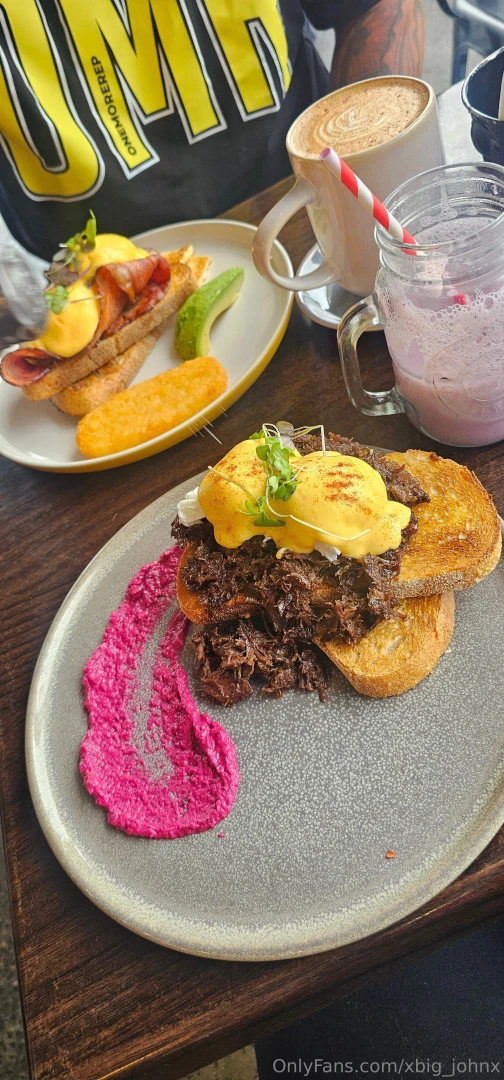 Out for breakfast yumm 