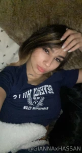 Watch me play with my boobs and touching my thighs and booty