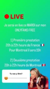 Je serais en live mardi 2 avril 2 pr sentations pour la france 15 00 part 1