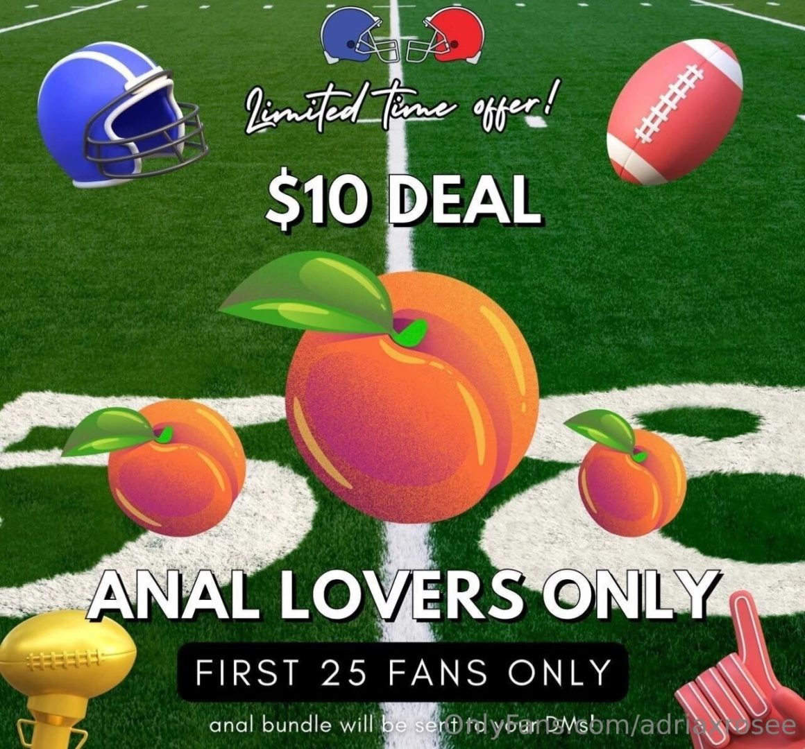 Super bowl anal edition limited to 10 spots tip 10 to get in the game 
