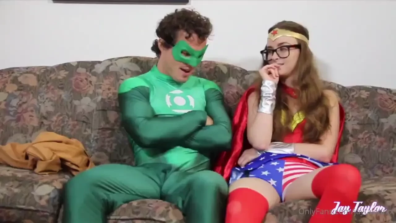 After a hard night of trick or treating the green lantern and wonder 