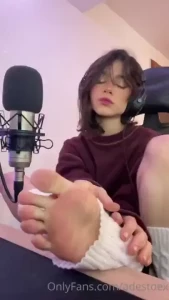 You can actually hear my teacher talking