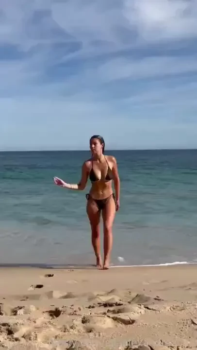 Ask nicely and i ll do it topless bikini tight blonde tanned tan 