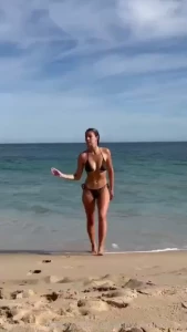 Ask nicely and i ll do it topless bikini tight blonde tanned tan