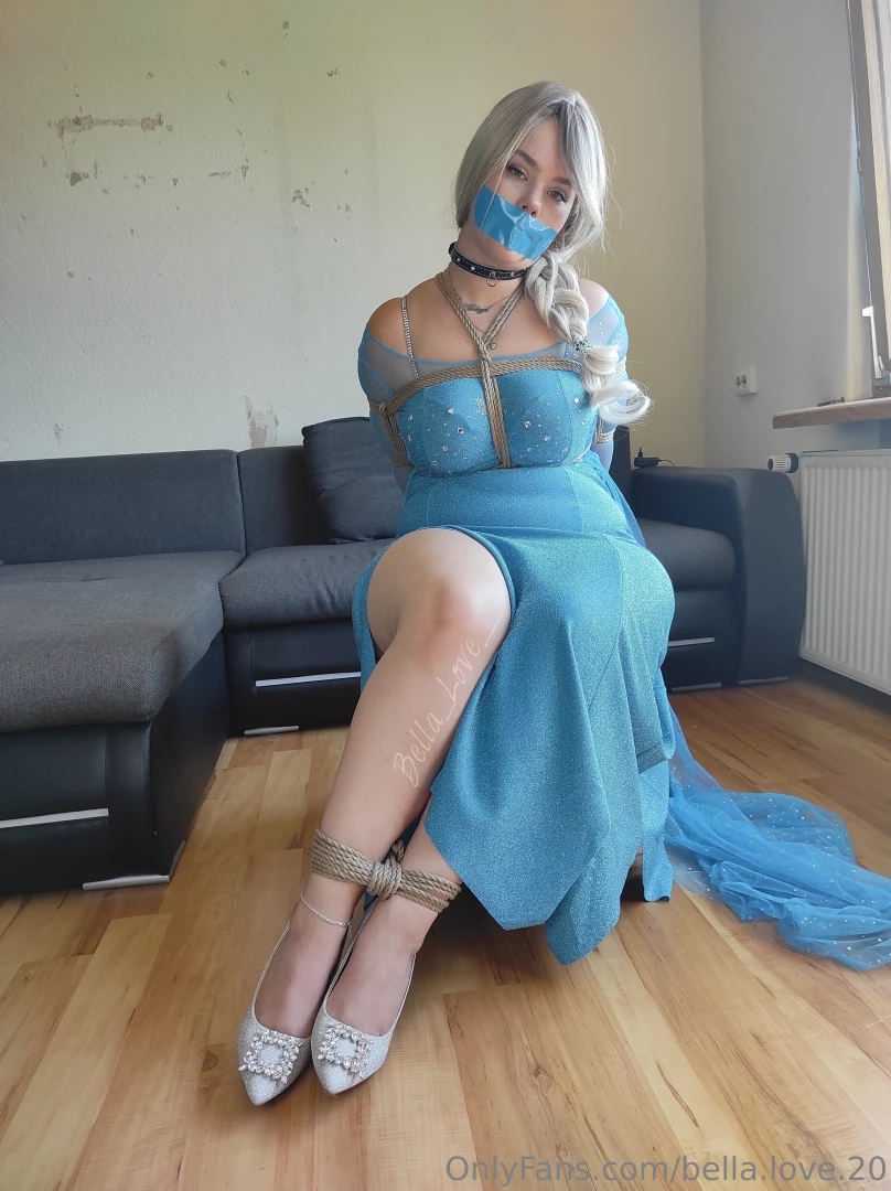 The cute ice queen elsa got tied up amp left behind helpless part 1 